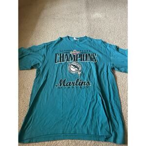 Florida Marlins 1997 National League Champions Shirt Size Extra Large New Worn